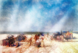 Bicycles on the Beach