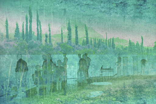 Fishing the Apocalypse (Landscape, Green)