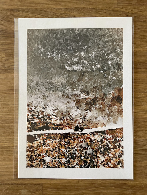 White Flames 25.8 x 17.8cm on Marrutt Smooth Fine-Art A4 – Foto 1