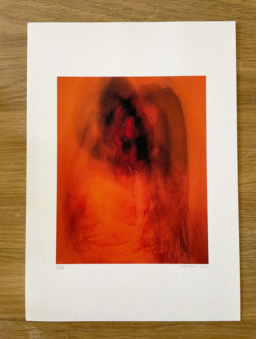 Self Portrait S. Dennis 15.0 x 18.5cm on Marrutt SFAP A4 2/3 – Photo 1