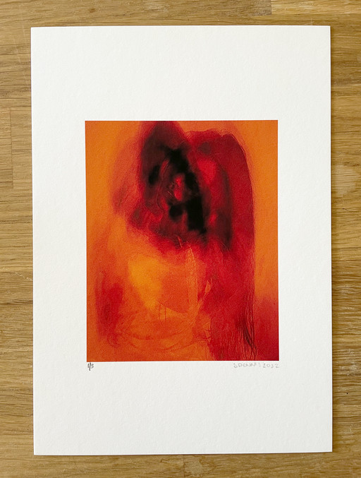 Self Portrait S. Dennis 9.5 x 12cm on Marrutt SFAP A5 1/3 – Photo 1